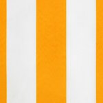 vidaXL Tissu de remplacement de cantonnière d’auvent jaune blanc 4 m