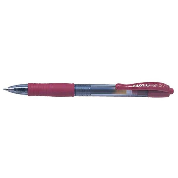 Stylo bille à encre gel G2 07 Fun Bordeaux x 12 PILOT