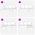 vidaXL Ensemble de Canapés 2 Pièces avec Coussins en Tissu Jaune Foncé
