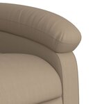 vidaXL Fauteuil inclinable de massage électrique cappuccino similicuir