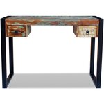 Bureau table meuble travail informatique bois de récupération massif 0502082