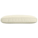 vidaXL Coussin de Pallet pour Siège Crème 120x80x12 cm Tissu Oxford