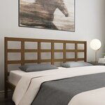 vidaXL Tête de lit Marron miel 205 5x4x100 cm Bois massif de pin