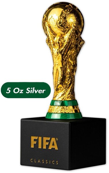Pièce de monnaie en Argent g 155.5 (5 oz) Millésime 2024 50th Anniversary FIFA Trophy Replica TROPHY FIFA