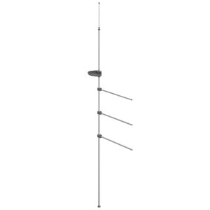 vidaXL Porte-serviette 47x280 cm aluminium