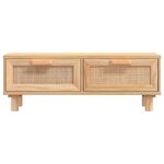 vidaXL Table basse Marron 80x40x30 cm Bois d'ingénierie et pin massif