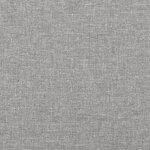 vidaXL Tête de lit avec oreilles Gris clair 203x23x118/128 cm Tissu
