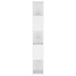 vidaXL Bibliothèque Séparateur de pièce Blanc Bois d'ingénierie