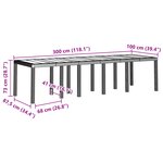 Ensemble de salle à manger de jardin de 13 pièces vidaXL avec coussins gris clair en poly rotin