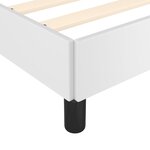 vidaXL Cadre de lit avec tête de lit Blanc 100x200 cm Similicuir