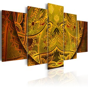 Tableau - mandala: force d'or l x h en cm 200x100
