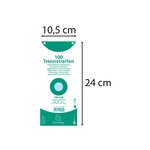Paquet 100 Fiches Intercalaires Horizontales Unies Perforées - 105x240mm - Bleu Clair - X 12 - Exacompta