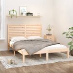 vidaXL Cadre de lit sans matelas 120x200 cm bois massif