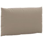 vidaXL Coussins de palette lot de 3 taupe tissu oxford