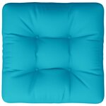 vidaXL Coussin de palette turquoise 60x61 5x10 cm tissu Oxford