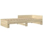 vidaXL Cadre de lit sans matelas chêne sonoma 90x200 cm