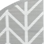 vidaXL Tapis d'extérieur gris Ø200 cm PP