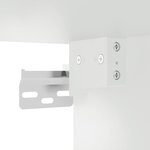 vidaXL Meuble TV mural Blanc brillant 40x34 5x100 cm