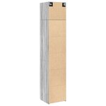 vidaXL Armoire de rangement mince sonoma gris 45x42 5x225 cm