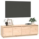 vidaXL Meuble TV 156x37x45 cm Bois de pin massif