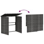 vidaXL Canapé de jardin avec table et coussins en forme de L gris