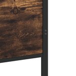 vidaXL Cadre de lit en métal sans matelas chêne fumé 120x190 cm