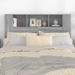 vidaXL Armoire de tête de lit Sonoma gris 140x18 5x104 5 cm