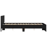 vidaXL Cadre de lit sans matelas noir 135x190 cm