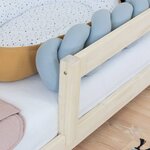 Lit cabane enfant NAKANA 120 x 180 bleu clair