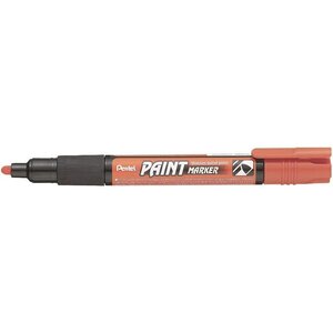 Marqueur permanent paint marker mmp20 pointe ronde moyenne orange x 12 pentel