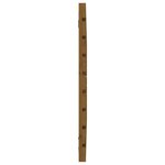vidaXL Tête de lit murale Marron miel 96x3x63 cm Bois massif de pin
