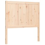 vidaXL Cadre de lit et tête de lit 100x200 cm bois massif