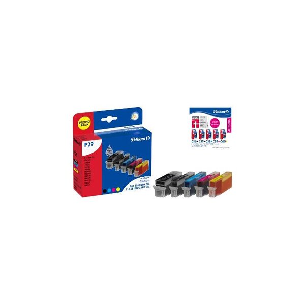 P29 Cartouche d'encre remplace PGI-550, CLI-551BK, CLI-551 C-M-Y 6509B013 + ... PELIKAN PRINTING