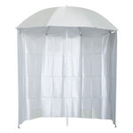 Parasol de plage Ø 2 2 x 2 2H cm protection UPF 50 + sac transport  sardines et lestage intégrés crème