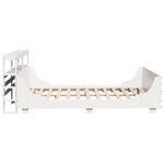 vidaXL Cadre de lit sans matelas blanc 160x200 cm bois de pin massif