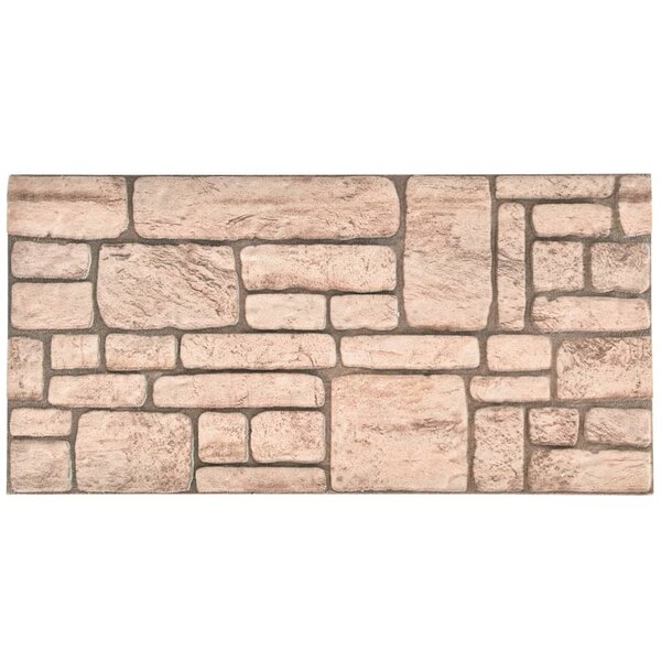 vidaXL Panneaux muraux 3D avec design de brique beige 11 Pièces EPS