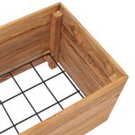 vidaXL Lit surélevé 100x40x38 cm bois de teck recyclé et acier