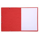 Chemise À Élastique Sans Rabat Carte Lustrée 350gm2 - A4 - Rouge - X 50 - Exacompta