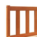 vidaXL Cadre de lit sans matelas cire marron 90x190 cm bois pin massif