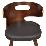 vidaXL Chaises à manger lot de 6 marron similicuir