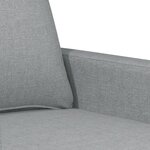 vidaXL Ensemble de canapés 3 Pièces avec coussins Gris clair Tissu