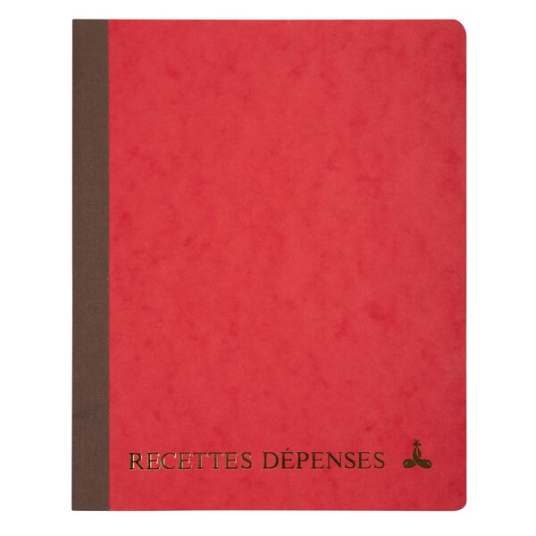 Piqûre 220x170 Recettes-dépenses 80 Pages - Couleurs Assorties - X 10 - Le Dauphin