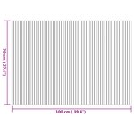 vidaXL Tapis rectangulaire naturel 70x100 cm bambou