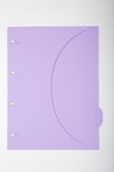 paquet de 6 pochettes de classement Pack Aloha lilas SMARTFOLDER