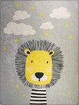 Tapis pour chambre Enfant 80 x 150 cm - Gris