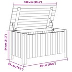 vidaXL Boîte de rangement avec couvercle RANA bois massif de pin