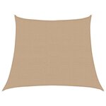 vidaXL Voile d'ombrage 160 g/m² Taupe 3/4x3 m PEHD