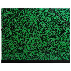 Carton À Dessin Annonay Avec Élastiques 37x52 Cm - Pour Formats B3 Et 1/2 Raisin - Vert - X 10 - Exacompta
