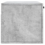 vidaXL Armoire murale gris béton 80x36 5x35 cm bois d'ingénierie