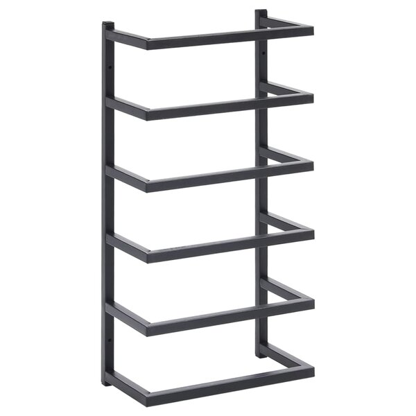 vidaXL Porte-serviette Noir 24x12x48 cm Acier